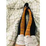Men Funny 3D Chicken Socks Print Cartoon Cosplay High flexibility Thigh High Sock Cotton Fashion Thin Toe Feet