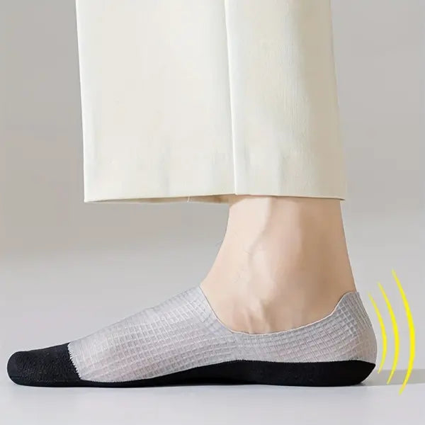 Men Low Cut Waffle Pattern Mesh Socks 3 Pair Pack