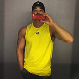 Men Mesh Fitness Tops Breathable Gym Running Vest