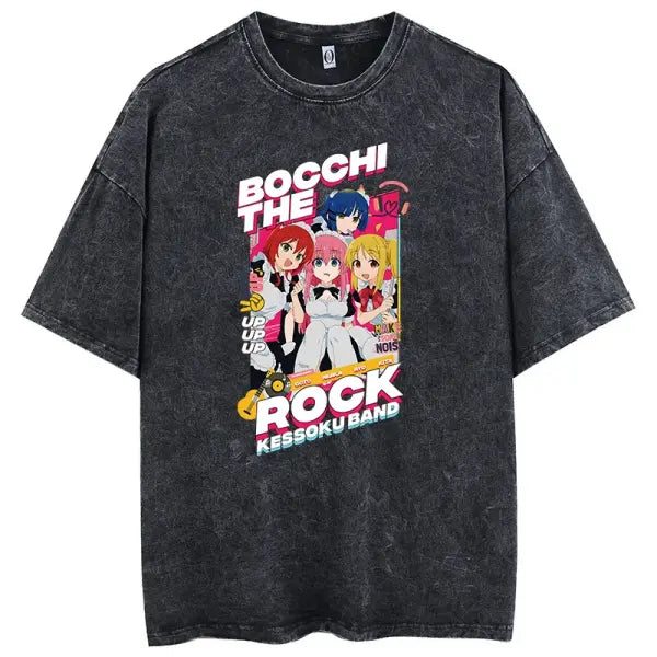 Men Oversized Printed Knit Cotton Summer Top - AF486C Black / XXXL