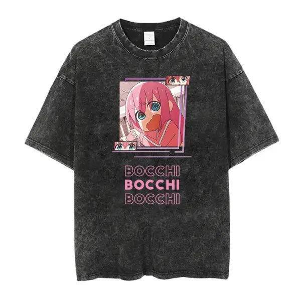 Men Oversized Printed Knit Cotton Summer Top - AF502C Black / XL