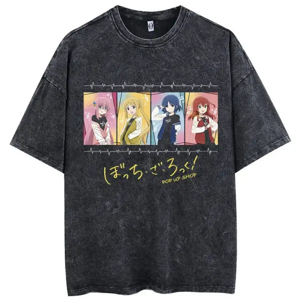 Men Oversized Printed Knit Cotton Summer Top - AF505C Black / XXXL