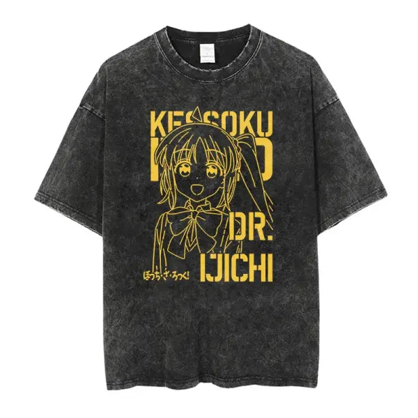 Men Oversized Printed Knit Cotton Summer Top - AF478C Black / XXXL