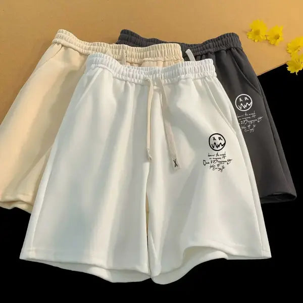 Men Oversized Shorts Thin M-8XL Versatile Loose Casual Sports Shorts - M / Darkgreen