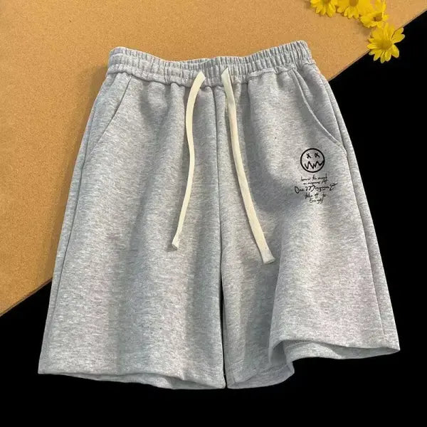 Men Oversized Shorts Thin M-8XL Versatile Loose Casual Sports Shorts - 6XL / Grey