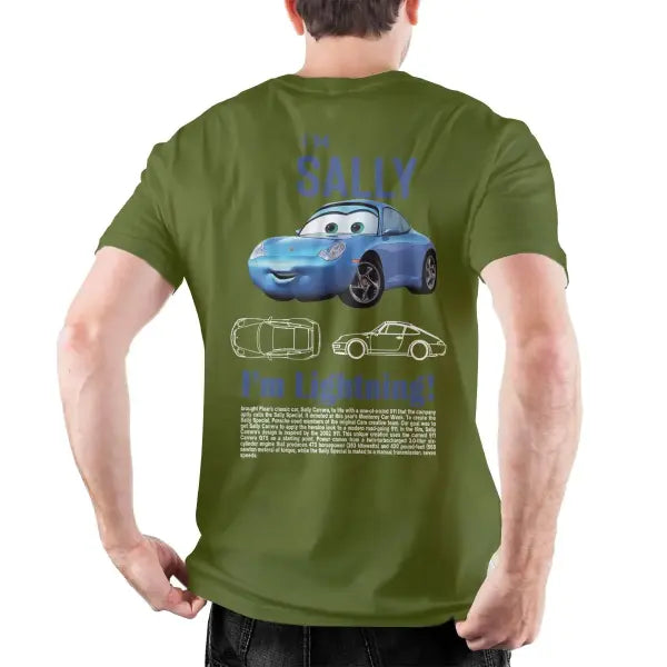 I Am Speed Lightning McQueen Graphic T-Shirt - Retro 90s Style Cars Movie Tee - 100% Cotton Oversized Streetwear