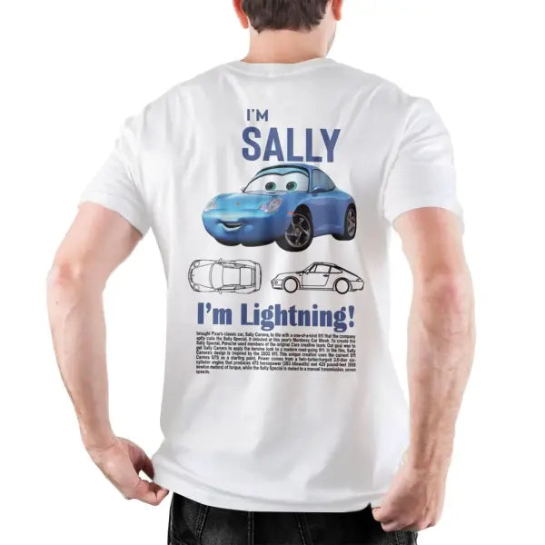 I Am Speed Lightning McQueen Graphic T-Shirt - Retro 90s Style Cars Movie Tee - 100% Cotton Oversized Streetwear