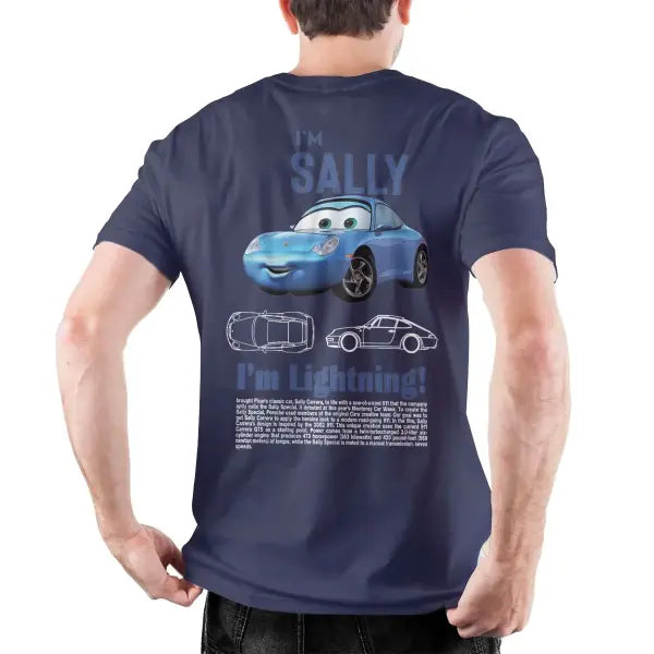 I Am Speed Lightning McQueen Graphic T-Shirt - Retro 90s Style Cars Movie Tee - 100% Cotton Oversized Streetwear