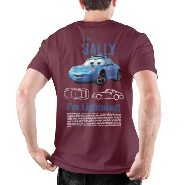 I Am Speed Lightning McQueen Graphic T-Shirt - Retro 90s Style Cars Movie Tee - 100% Cotton Oversized Streetwear