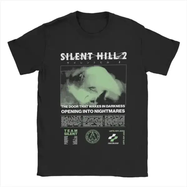 Men Silent Hill 2 T Shirts Cotton Clothing Casual Short Sleeve Round Neck Tee Shirt Adult T-Shirts 72473 - black / S