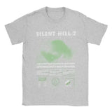 Men Silent Hill 2 T Shirts Cotton Clothing Casual Short Sleeve Round Neck Tee Shirt Adult T-Shirts 72473 - GRAY / L