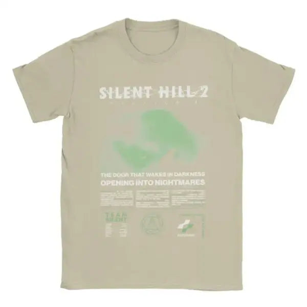 Men Silent Hill 2 T Shirts Cotton Clothing Casual Short Sleeve Round Neck Tee Shirt Adult T-Shirts 72473 - Khaki / XXXL