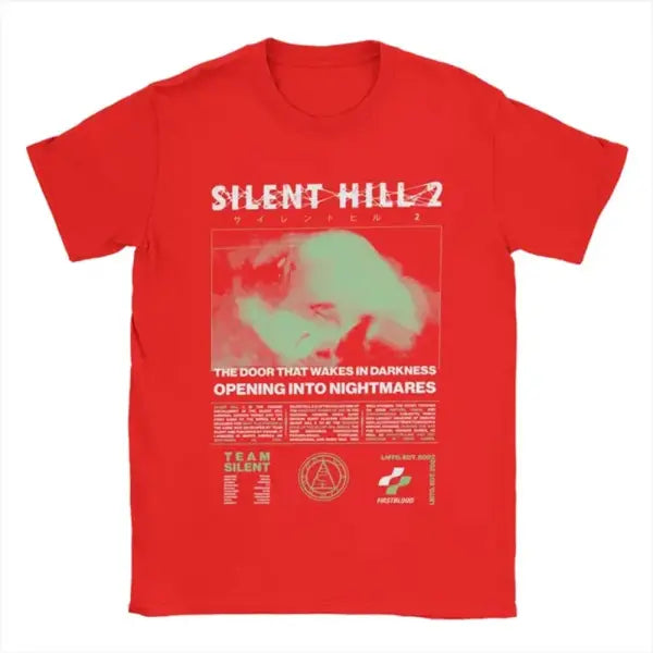 Men Silent Hill 2 T Shirts Cotton Clothing Casual Short Sleeve Round Neck Tee Shirt Adult T-Shirts 72473 - Red / XS（old）