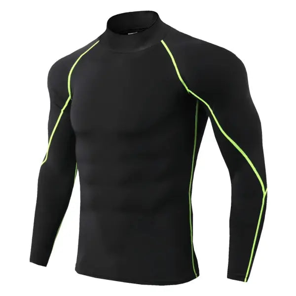 Men Sport T-shirt Quick Dry Bodybuilding Running Shirt Long Sleeve Compression Top Gym T Shirt Men Fitness Tight