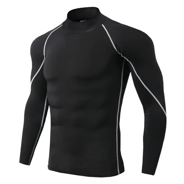 Men Sport T-shirt Quick Dry Bodybuilding Running Shirt Long Sleeve Compression Top Gym T Shirt Men Fitness Tight