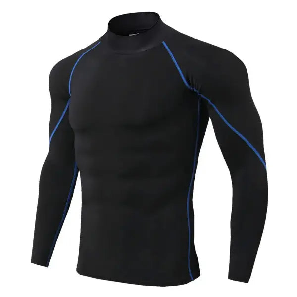Men Sport T-shirt Quick Dry Bodybuilding Running Shirt Long Sleeve Compression Top Gym T Shirt Men Fitness Tight