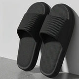 Men Summer Silent Slippers Indoor Home Bathroom Anti-Slip Soft EVA Sole Odor-Proof Sandals for Women Comfort Lightweight
