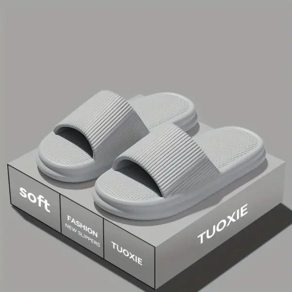 Men Summer Silent Slippers Indoor Home Bathroom Anti-Slip Soft EVA Sole Odor-Proof Sandals for Women Comfort