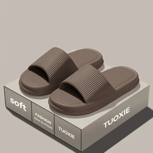 Men Summer Silent Slippers Indoor Home Bathroom Anti-Slip Soft EVA Sole Odor-Proof Sandals for Women Comfort