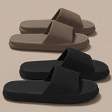 Men Summer Silent Slippers Indoor Home Bathroom Anti-Slip Soft EVA Sole Odor-Proof Sandals for Women Comfort Lightweight