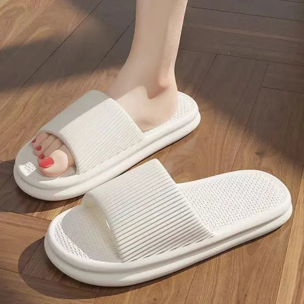 Men Summer Silent Slippers Indoor Home Bathroom Anti-Slip Soft EVA Sole Odor-Proof Sandals for Women Comfort
