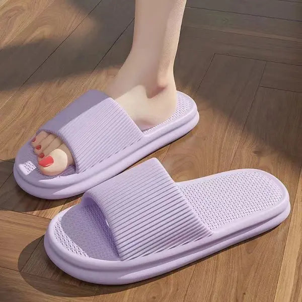 Men Summer Silent Slippers Indoor Home Bathroom Anti-Slip Soft EVA Sole Odor-Proof Sandals for Women Comfort