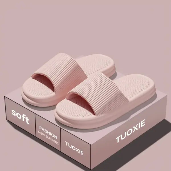 Men Summer Silent Slippers Indoor Home Bathroom Anti-Slip Soft EVA Sole Odor-Proof Sandals for Women Comfort