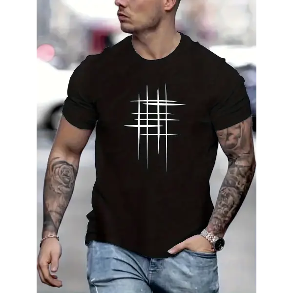 Men’s Gothic Skull Graphic Tee - Oversized Y2K Streetwear Dark Anime Short Sleeve - High Street Goth Summer Top - 4