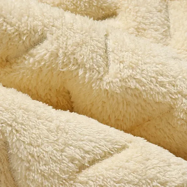 Men Thermal Fleece Sweatpants Lambswool Style Casual Warm Winter Pants