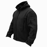 Men’s US Military Style Winter Fleece Tactical Jacket – Hooded Outdoor Softshell Coat
