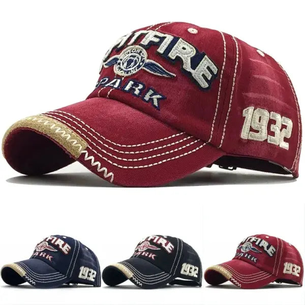 Cotton Embroidered Baseball Caps for Sun Protection