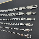 Men’s 925 Sterling Silver Face Chain Necklace – 2-12mm 40-75cm Lobster Clasp