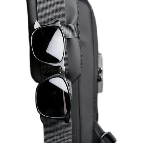 Men's Anti-Theft USB Shoulder Bag – Multifunctional Crossbody Pack - Himpall