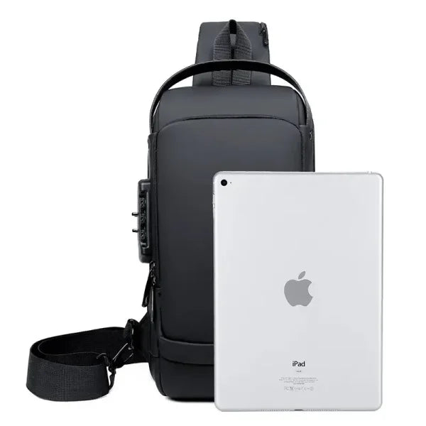 Men's Anti-Theft USB Shoulder Bag – Multifunctional Crossbody Pack - Himpall