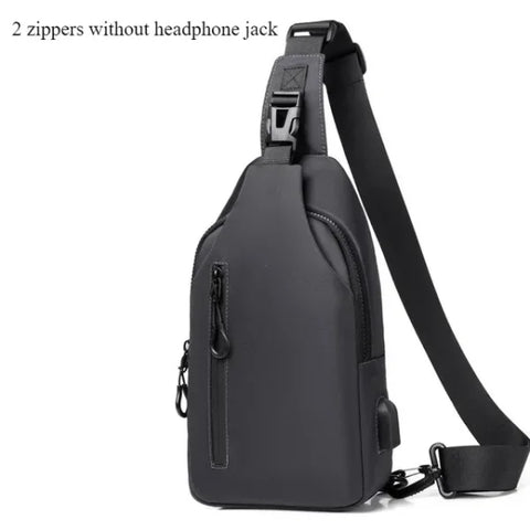 Men's Anti-Theft USB Shoulder Bag – Multifunctional Crossbody Pack - Himpall