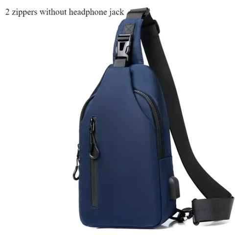 Men's Anti-Theft USB Shoulder Bag – Multifunctional Crossbody Pack - Himpall