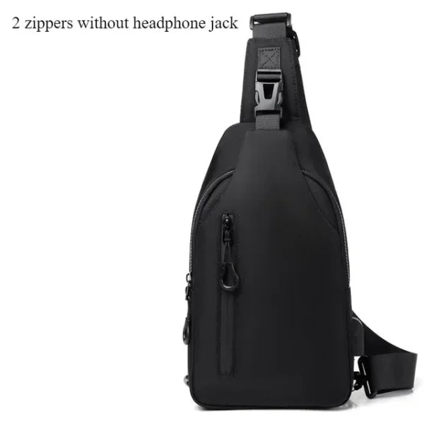 Men's Anti-Theft USB Shoulder Bag – Multifunctional Crossbody Pack - Himpall