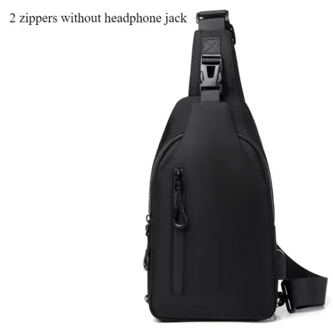 Men's Anti-Theft USB Shoulder Bag – Multifunctional Crossbody Pack - Himpall