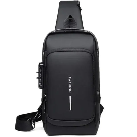 Men's Anti-Theft USB Shoulder Bag – Multifunctional Crossbody Pack - Himpall