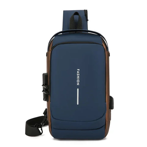 Men's Anti-Theft USB Shoulder Bag – Multifunctional Crossbody Pack - Himpall