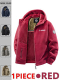 Mens Hooded Jacket Polyester Insulated Winter Warmth Outdoor Commuting