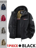 Mens Hooded Jacket Polyester Insulated Winter Warmth Outdoor Commuting
