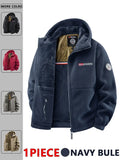 Mens Hooded Jacket Polyester Insulated Winter Warmth Outdoor Commuting
