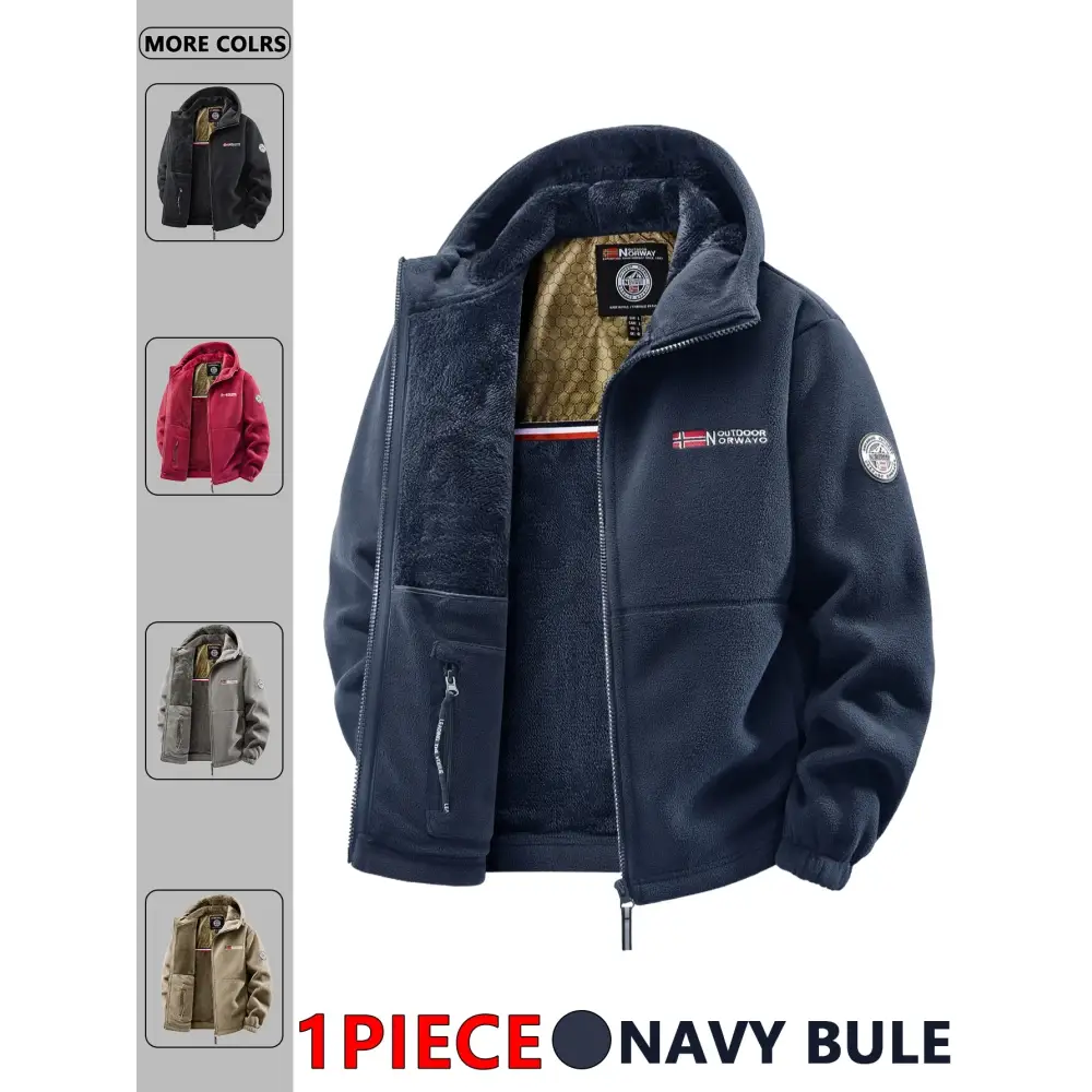 Men’s Autumn and Winter Outdoor Hooded Jacket Suitable for Daily Wear at Home for Travel Parties Commuting Outdoor