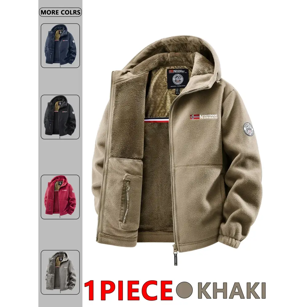 Men’s Autumn and Winter Outdoor Hooded Jacket Suitable for Daily Wear at Home for Travel Parties Commuting Outdoor