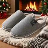 Men’s & Women’s Autumn Winter Cotton Slippers – Anti-Slip Indoor Home Shoes