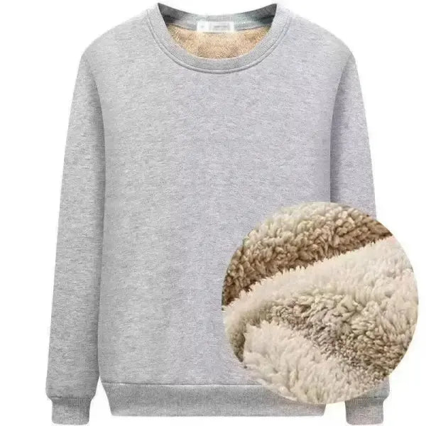 Autumn Winter Fleece Long Undershirt Cotton Casual Warm Style