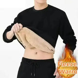 Autumn Winter Fleece Long Undershirt Cotton Casual Warm Style