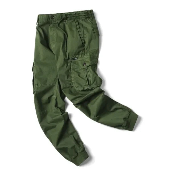 Men's Cargo Pants – Casual Jogging Military Style Cotton Trousers (Plus Size) - Himpall