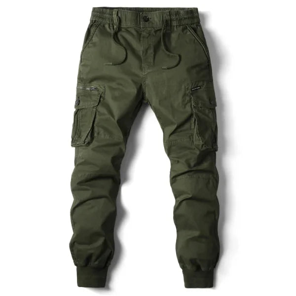 Men's Cargo Pants – Casual Jogging Military Style Cotton Trousers (Plus Size) - Himpall